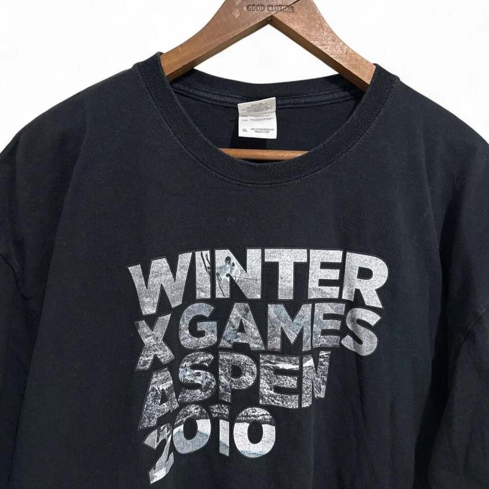 Gildan Winter X Games Aspen 2010 Graphic T-Shirt XL Black